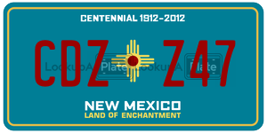 CDZZ47  license plate in NM