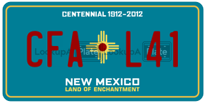 CFAL41  license plate in NM