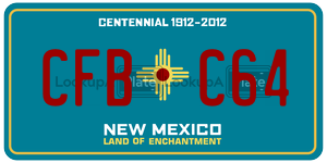 CFBC64  license plate in NM