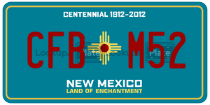 CFBM52  license plate in NM