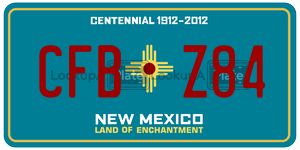 CFBZ84  license plate in NM