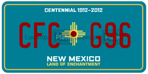 CFCG96  license plate in NM