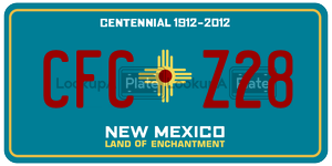 CFCZ28  license plate in NM
