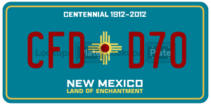 CFDD70  license plate in NM