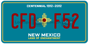 CFDF52  license plate in NM