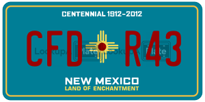 CFDR43  license plate in NM