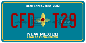 CFDT29  license plate in NM