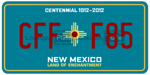 CFFF85  license plate in NM