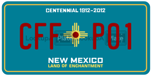 CFFP01  license plate in NM