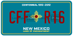 CFFR16  license plate in NM