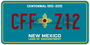 CFFZ12  license plate in NM