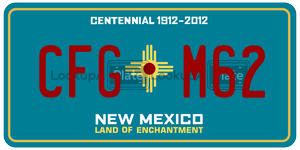 CFGM62  license plate in NM