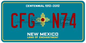 CFGN74  license plate in NM