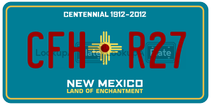 CFHR27  license plate in NM