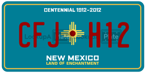 CFJH12  license plate in NM