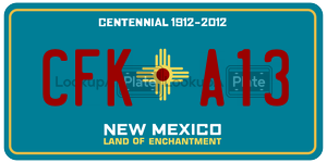 CFKA13  license plate in NM