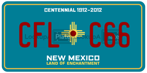 CFLC66  license plate in NM