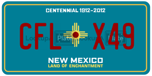 CFLX49  license plate in NM