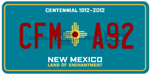 CFMA92  license plate in NM