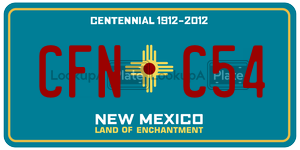 CFNC54  license plate in NM