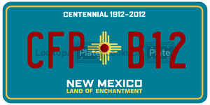 CFPB12  license plate in NM
