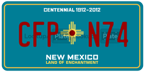 CFPN74  license plate in NM