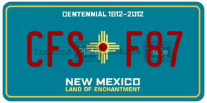 CFSF87  license plate in NM
