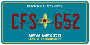 CFSG52  license plate in NM