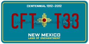 CFTT33  license plate in NM