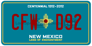 CFWD92  license plate in NM