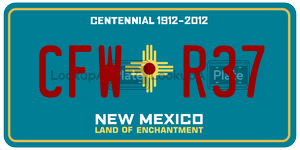 CFWR37  license plate in NM