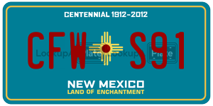CFWS91  license plate in NM