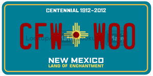 CFWW00  license plate in NM