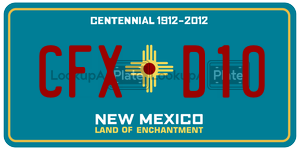 CFXD10  license plate in NM