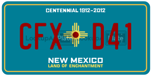 CFXD41  license plate in NM