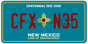 CFXN35  license plate in NM