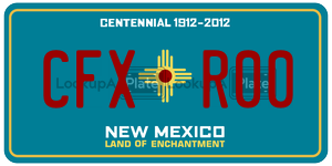 CFXR00  license plate in NM