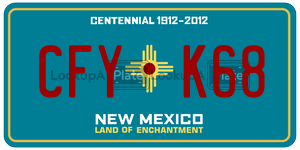 CFYK68  license plate in NM
