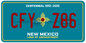CFYZ86  license plate in NM