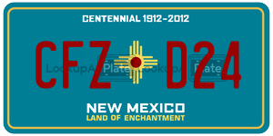 CFZD24  license plate in NM