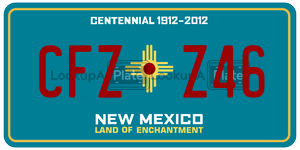 CFZZ46  license plate in NM