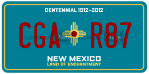 CGAR87  license plate in NM