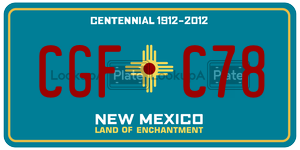 CGFC78  license plate in NM