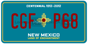 CGFP68  license plate in NM