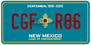 CGFR86  license plate in NM