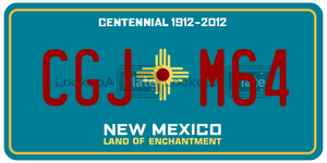 CGJM64  license plate in NM
