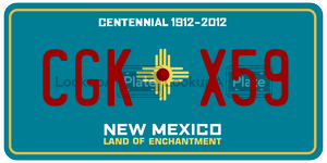 CGKX59  license plate in NM