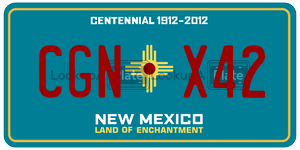CGNX42  license plate in NM