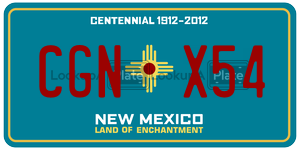 CGNX54  license plate in NM