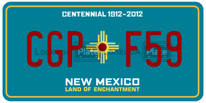 CGPF59  license plate in NM